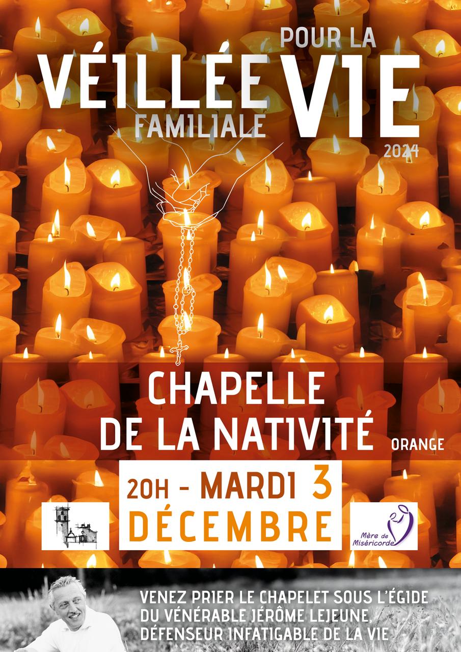 2024 Veillée pour la vie Orange