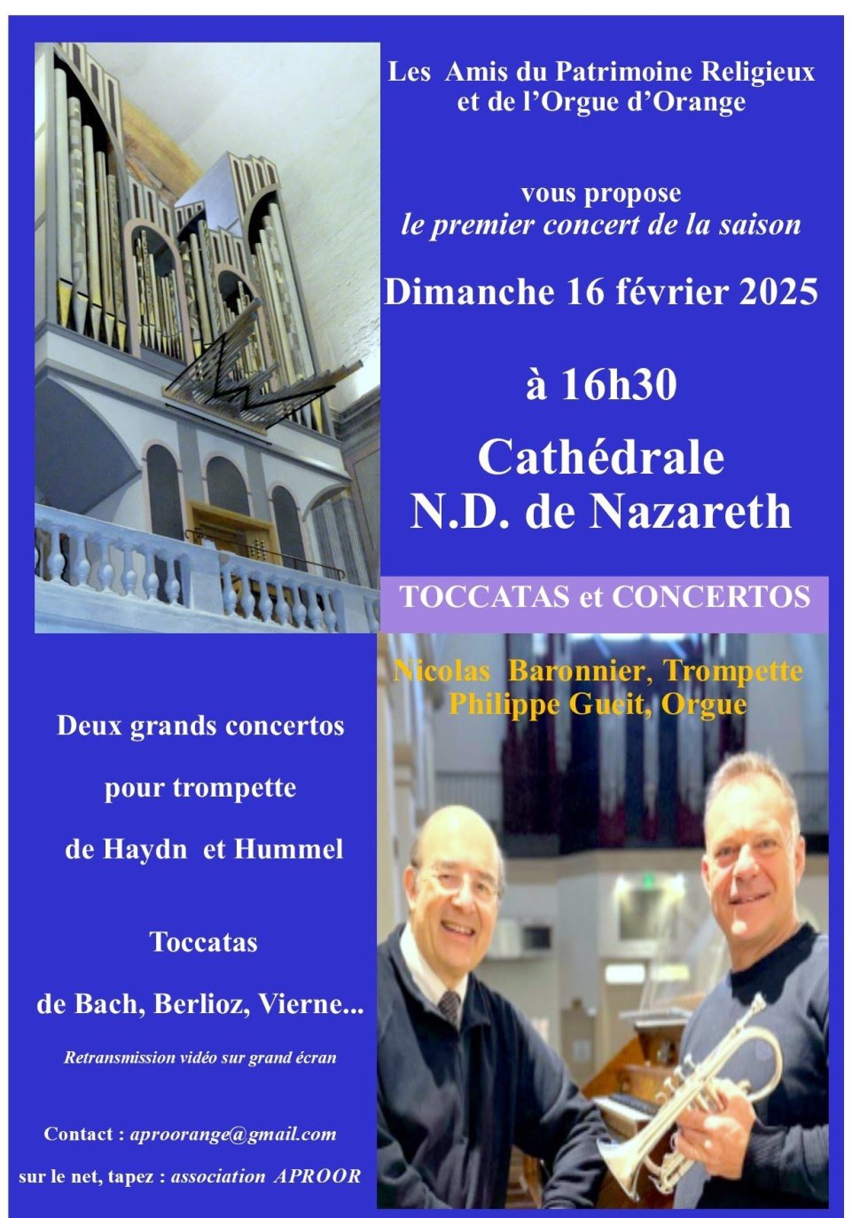 Affiche trompette et orgue V4